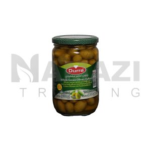 Durra 65o gram green olives salkini